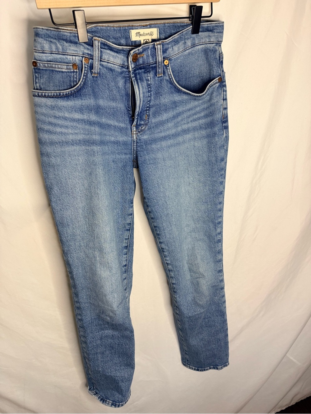 Madewell Light Wash Ankle Skinny Jeans